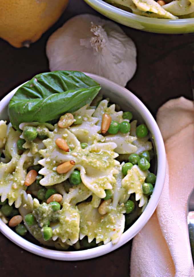 Bow Tie Pesto Pasta Salad [Under 30 minutes!] - Our Zesty Life