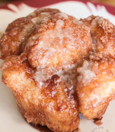 Monkey Bread Muffin on a white plate