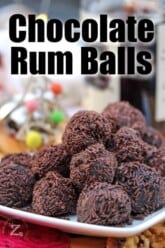 Chocolate Rum Balls [easy, NO BAKE] - Our Zesty Life