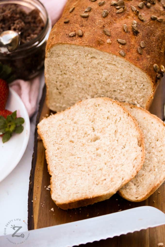 Basic Whole Wheat Bread Recipe [Easy!] - Our Zesty Life