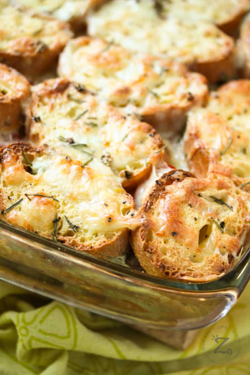 Breakfast Strata With Sausage (easy) - Our Zesty Life