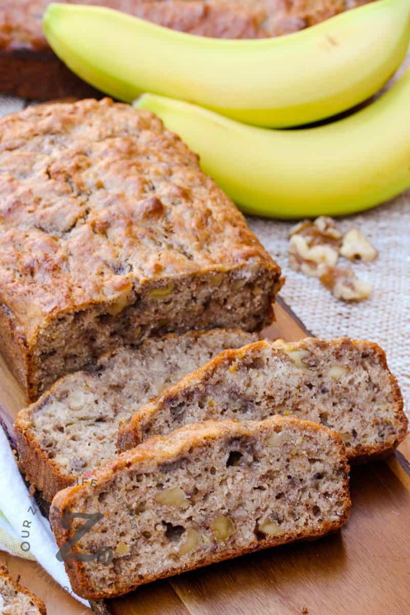 Banana Walnut Bread Recipe Made From Scratch! - Our Zesty Life