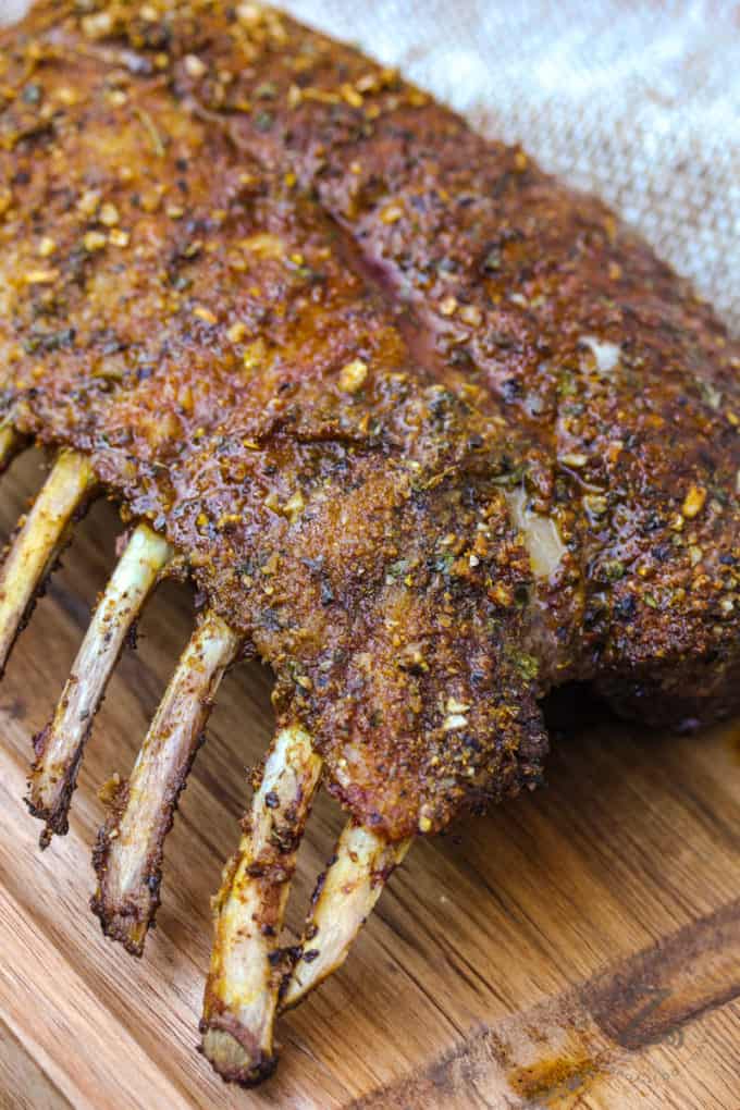 Smoked Rack of Lamb [Tender & Juicy!] - Our Zesty Life