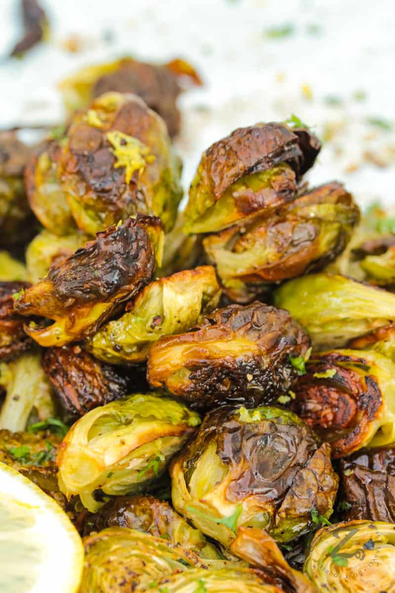 pile of Crispy Brussels Sprouts