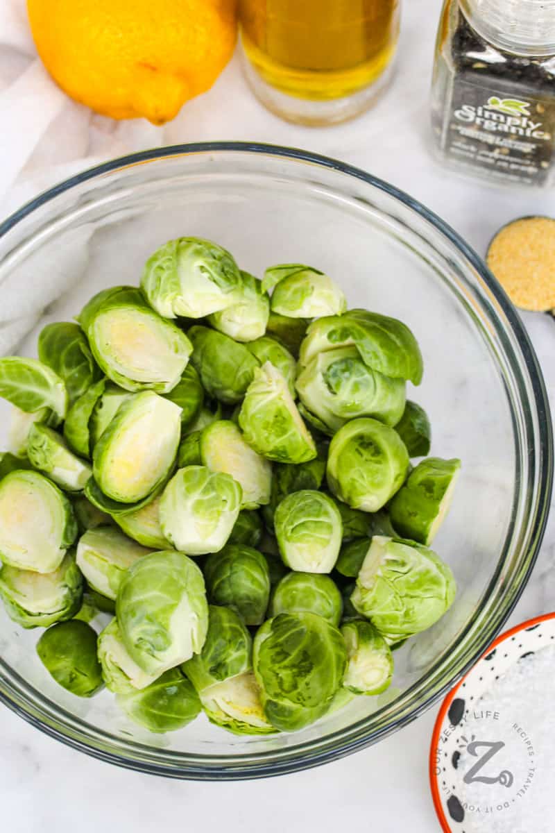 ingredients to make Crispy Brussels Sprouts