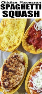 Chicken Parmesan With Spaghetti Squash [Easy Entree!] - Our Zesty Life