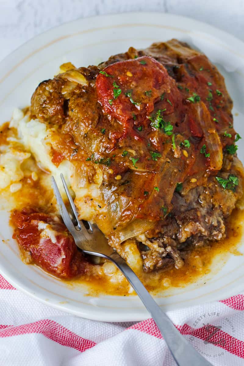 close up of Swiss Steak on a plate