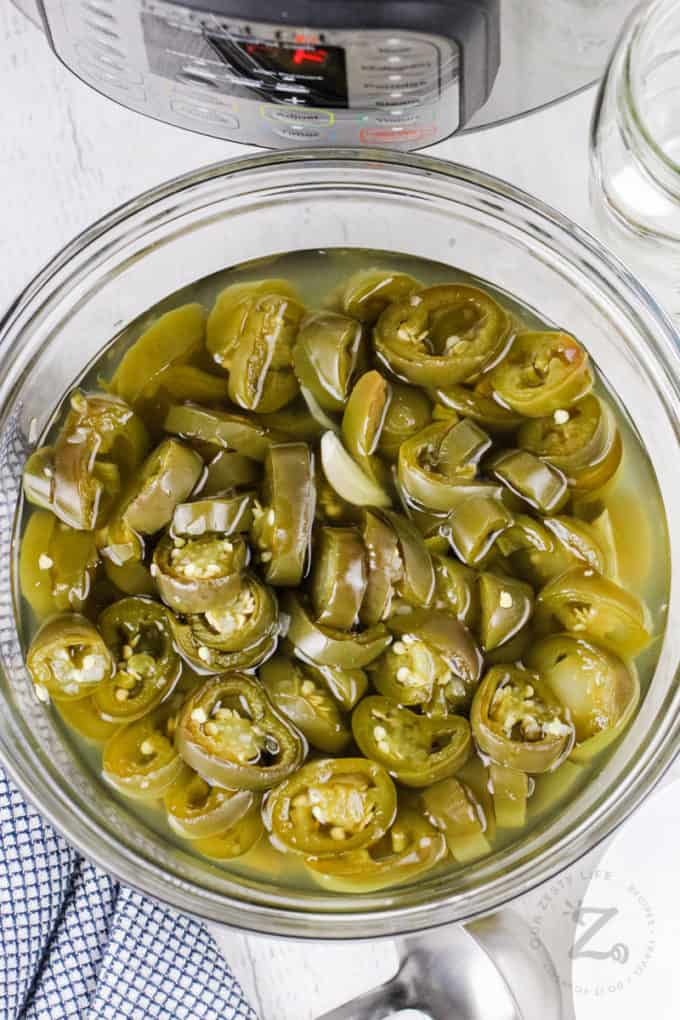 Instant Pot Pickled Jalapenos (Quick Recipe!) - Our Zesty Life