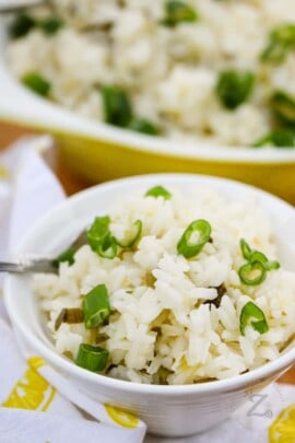 close up of cooked Lemon Rice