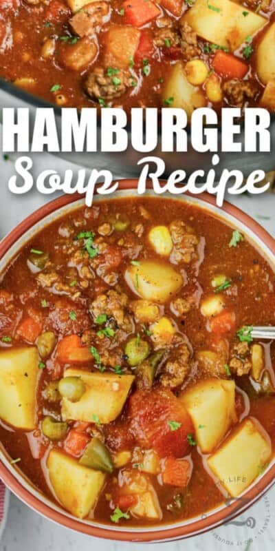 Hamburger Soup Recipe (Ready In Just 45 minutes!) - Our Zesty Life