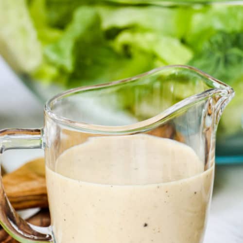 Vinaigrette Caesar Salad Dressing Recipe (In Just 5 Min!) - Our Zesty Life