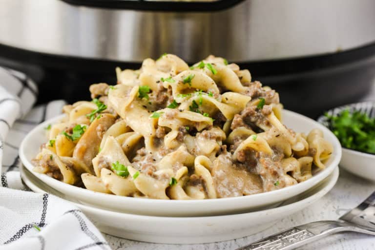 Instant Pot Ground Beef Stroganoff (30 Minute Meal!) - Our Zesty Life