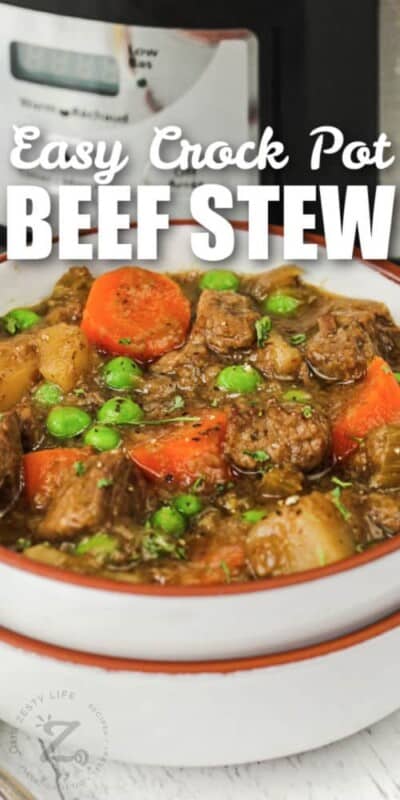 Slow Cooker Beef Stew (Easy Prep!) - Our Zesty Life