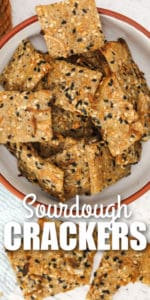 Simple Sourdough Crackers (Only 4 Ingredients!) - Our Zesty Life