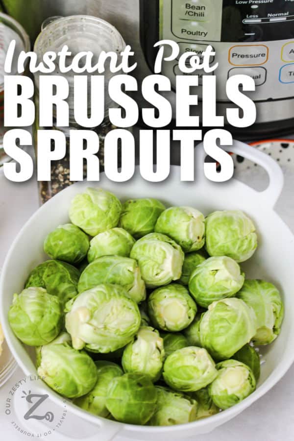 Instant Pot Brussels with a title