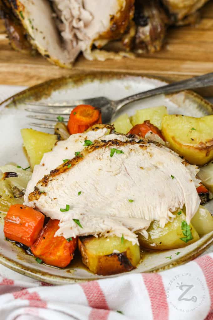 Roasted Chicken and Vegetables (One Pan Meal!) - Our Zesty Life