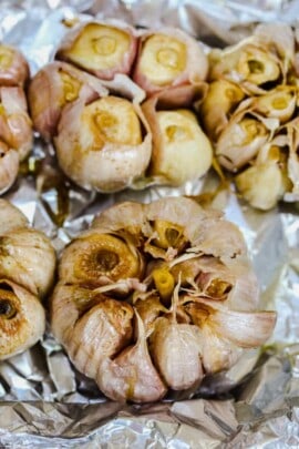 close up of Smoked Garlic