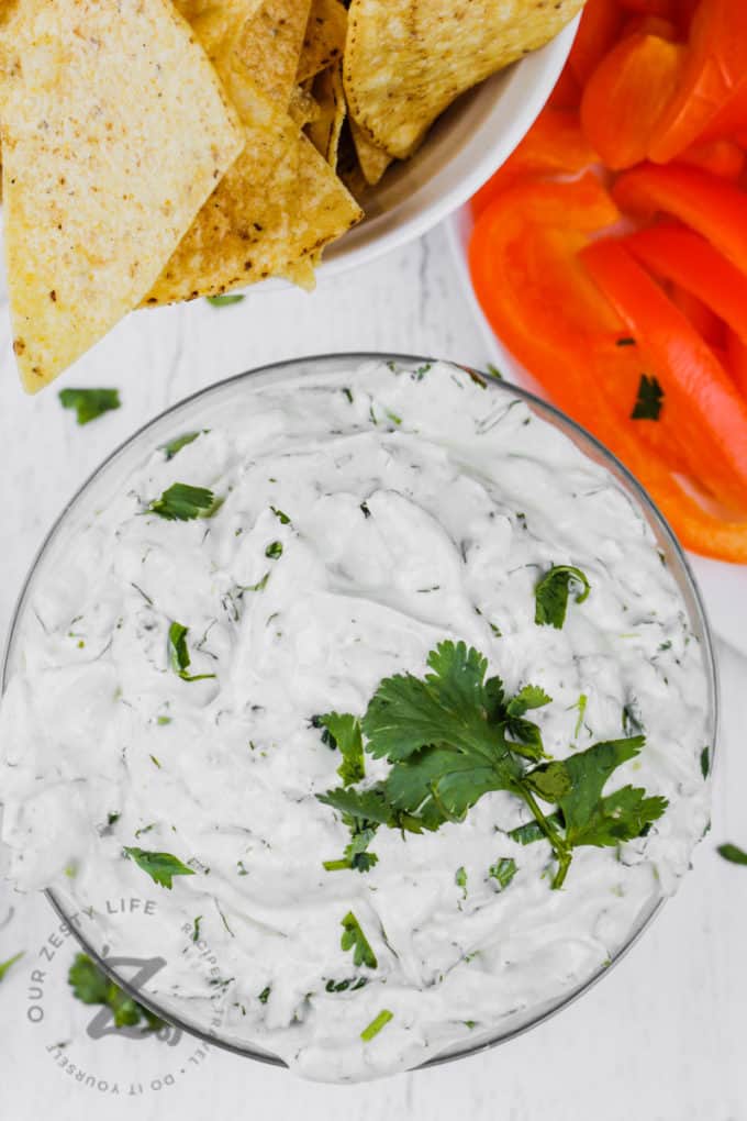 Easy Greek Yogurt Dip - Our Zesty Life