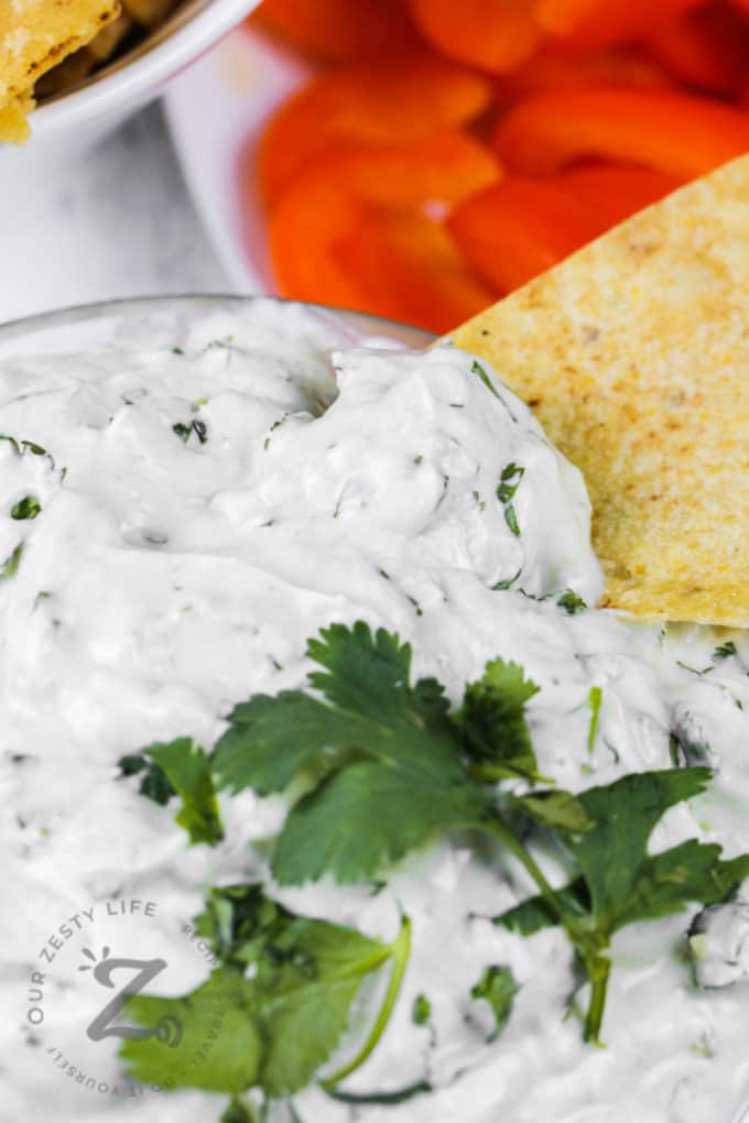 Easy Greek Yogurt Dip - Our Zesty Life