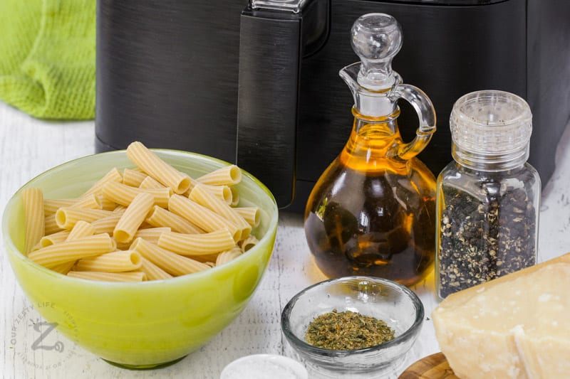 ingredients to make Air Fryer Pasta Chips