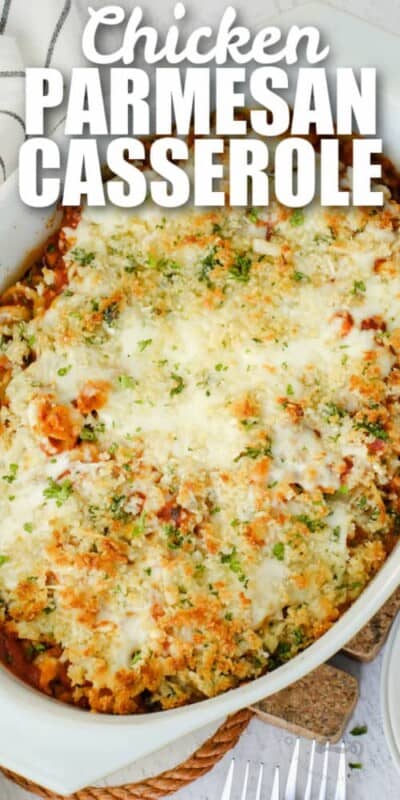 Baked Chicken Parmesan Casserole - Our Zesty Life