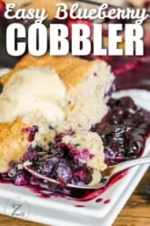 Blueberry Cobbler - Our Zesty Life