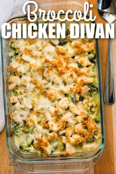 Broccoli Chicken Divan (Quick 15 Min Prep!) - Our Zesty Life