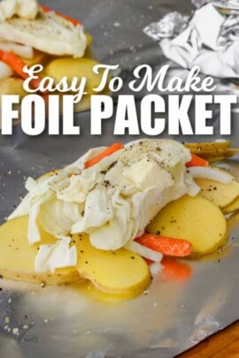 Cabbage and Potato Foil Pack (Easy Side Dish!) - Our Zesty Life