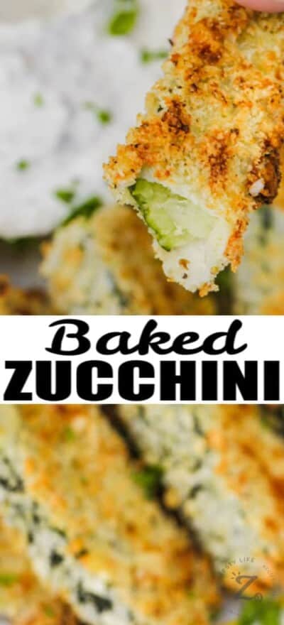 Baked Zucchini Sticks (crispy) - Our Zesty Life