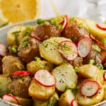 close up of Vinaigrette Potato Salad