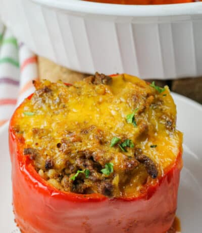 close up of Easy Stuffed Peppers