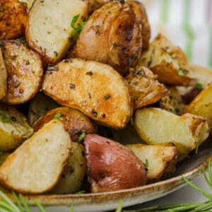 close up of Rosemary Potatoes