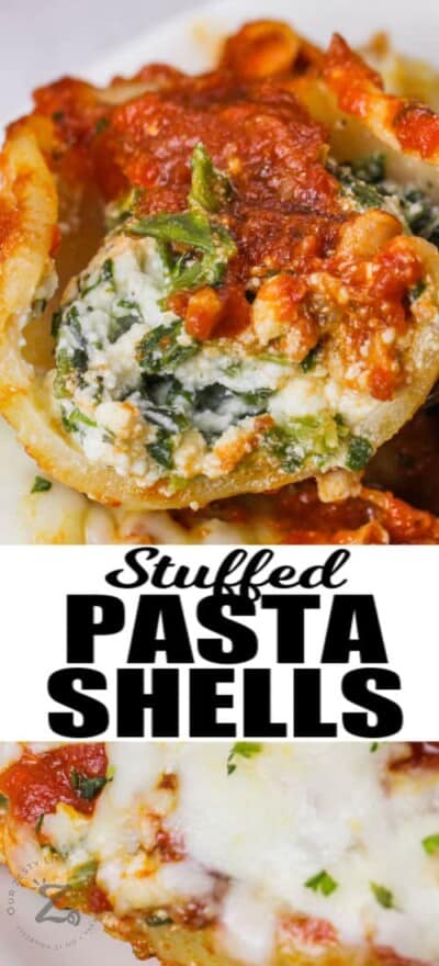 Stuffed Pasta Shells (With Three Types Of Cheese!) - Our Zesty Life