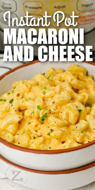 Instant Pot Macaroni And Cheese (30 Minutes or Less!) - Our Zesty Life