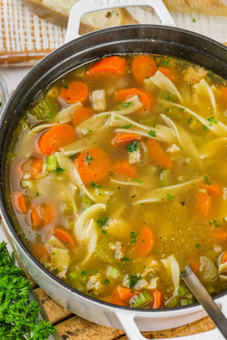 Turkey Noodle Soup - Our Zesty Life