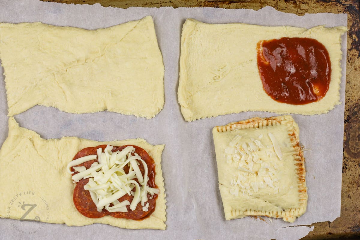 folding Easy Pizza Pocket Recipe