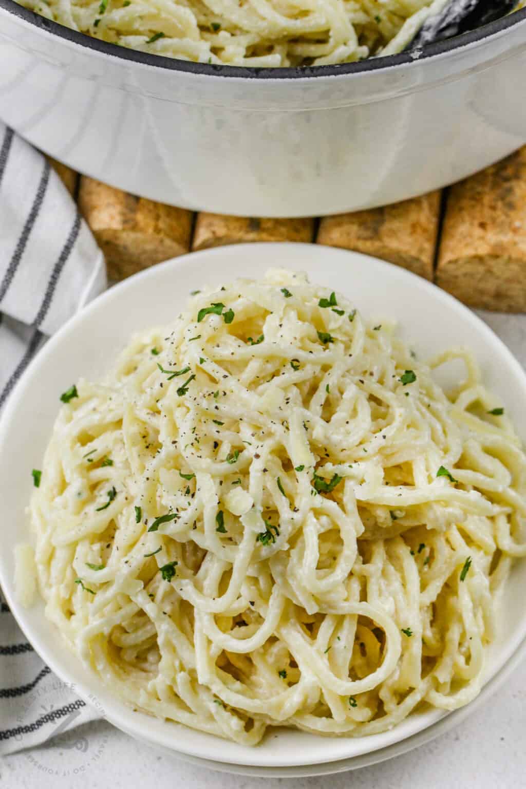 Simple Parmesan Pasta With Lemon (In under 30 Min!) - Our Zesty Life