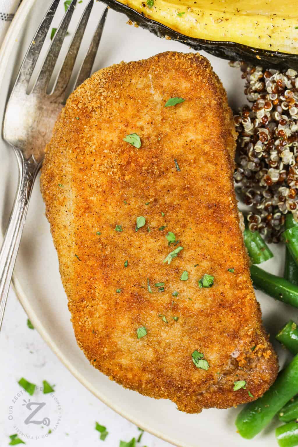 Air Fryer Shake N Bake Pork Chops Our Zesty Life