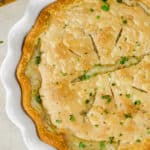 close up of cooked Chicken Pot Pie
