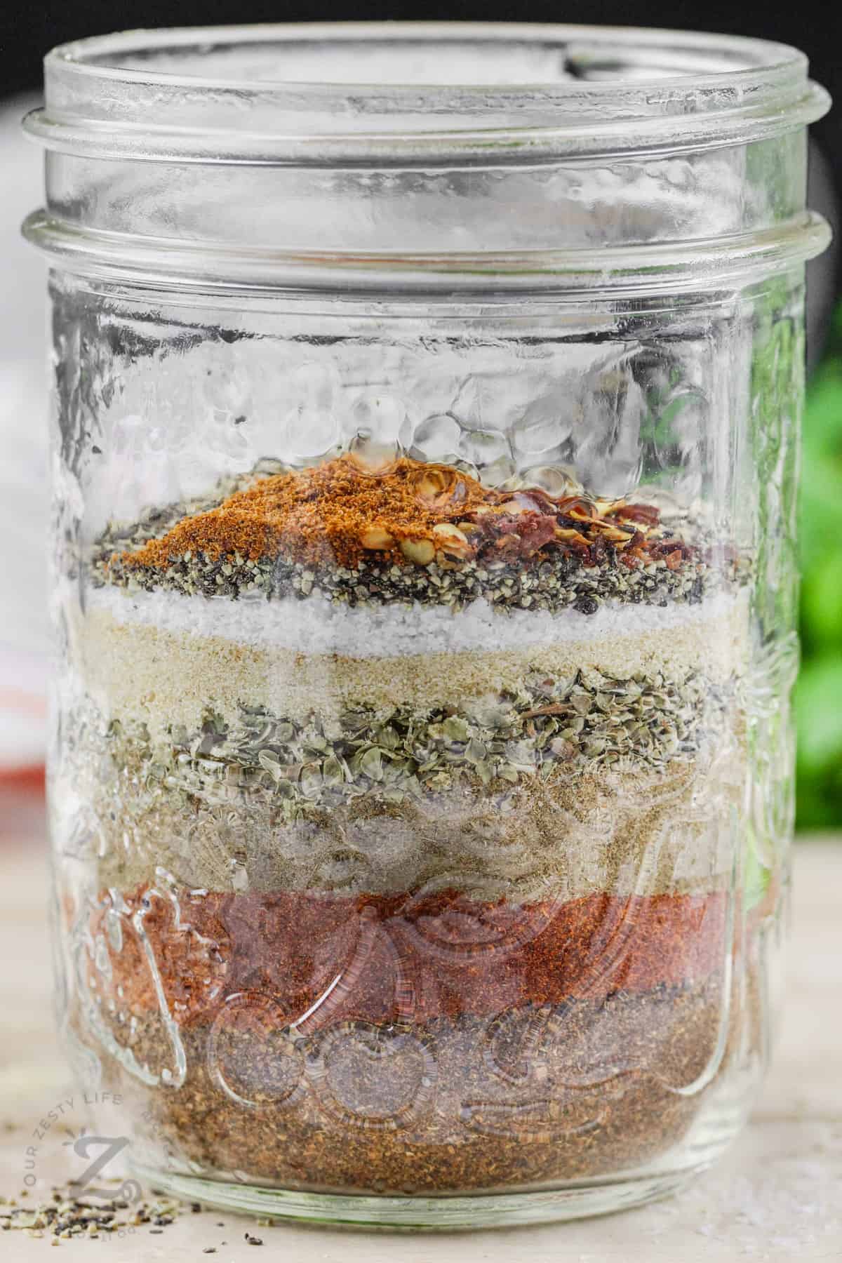spices in a jar to make Taco Seasoning