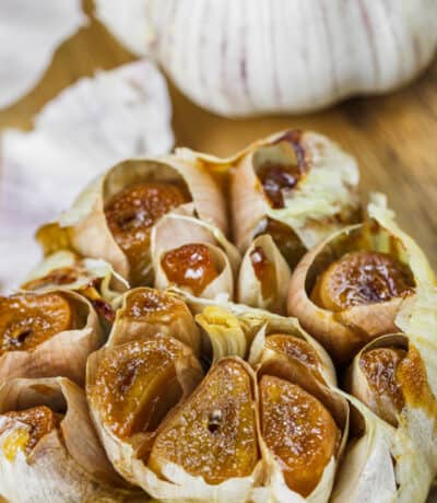 opening Roasted Garlic