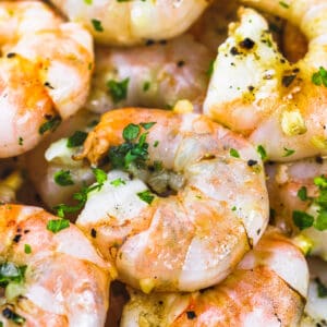 close up of shrimp to make Grilled Shrimp Skewers