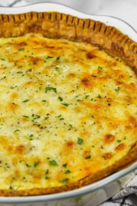 Easy Quiche Lorraine (Best Easy Recipe!) - Our Zesty Life