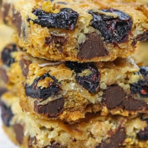 close up of Cranberry Magic Cookie Bars