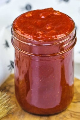 jar full of Homemade Barbecue Sauce