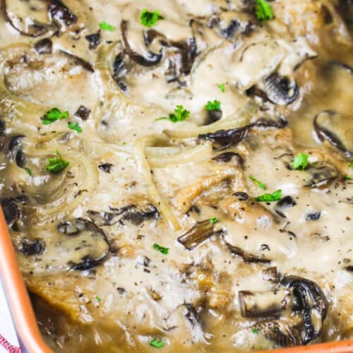 Cream Of Mushroom Pork Chops Fork Tender Our Zesty Life