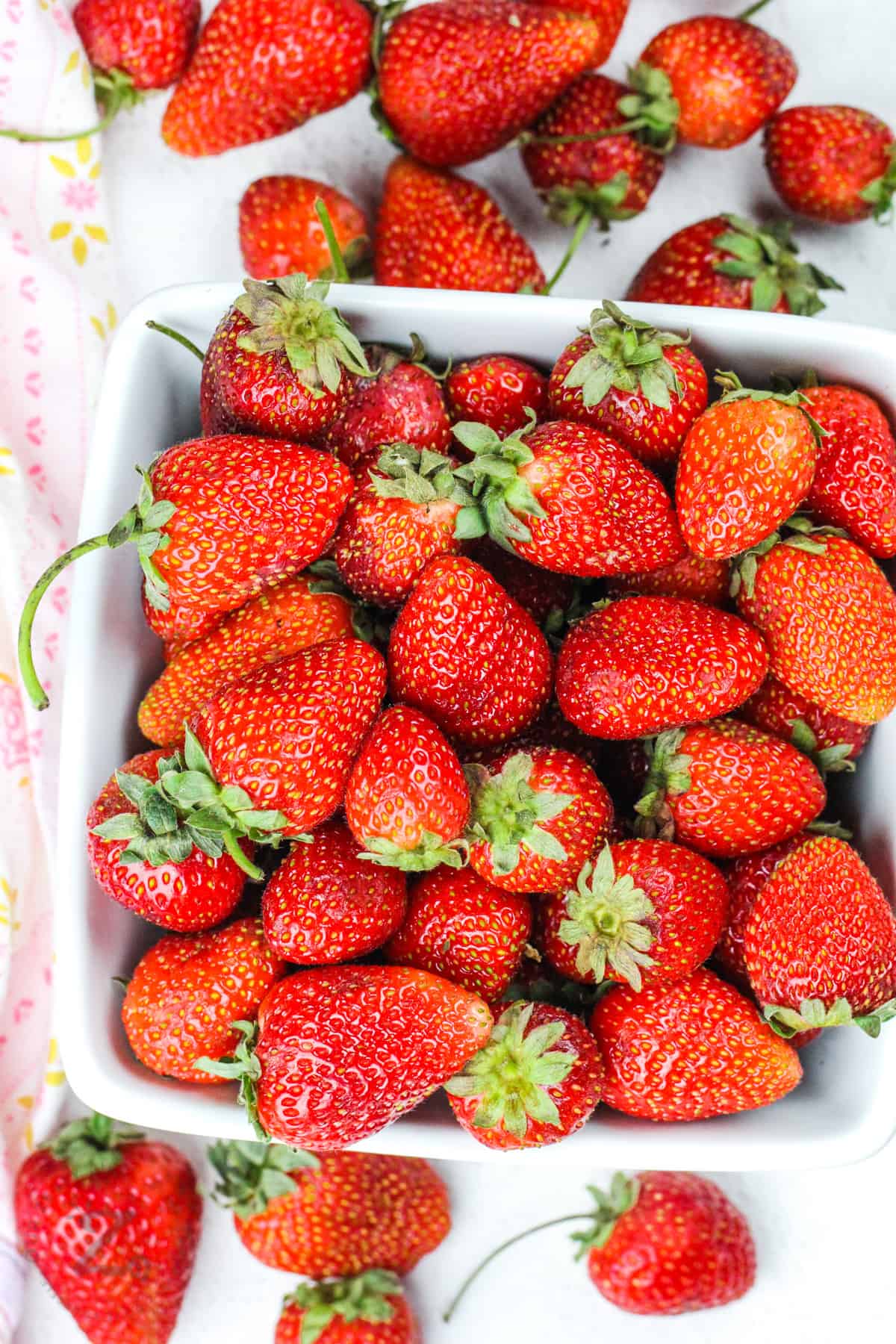 strawberries to make Sugar Free Strawberry Freezer Jam