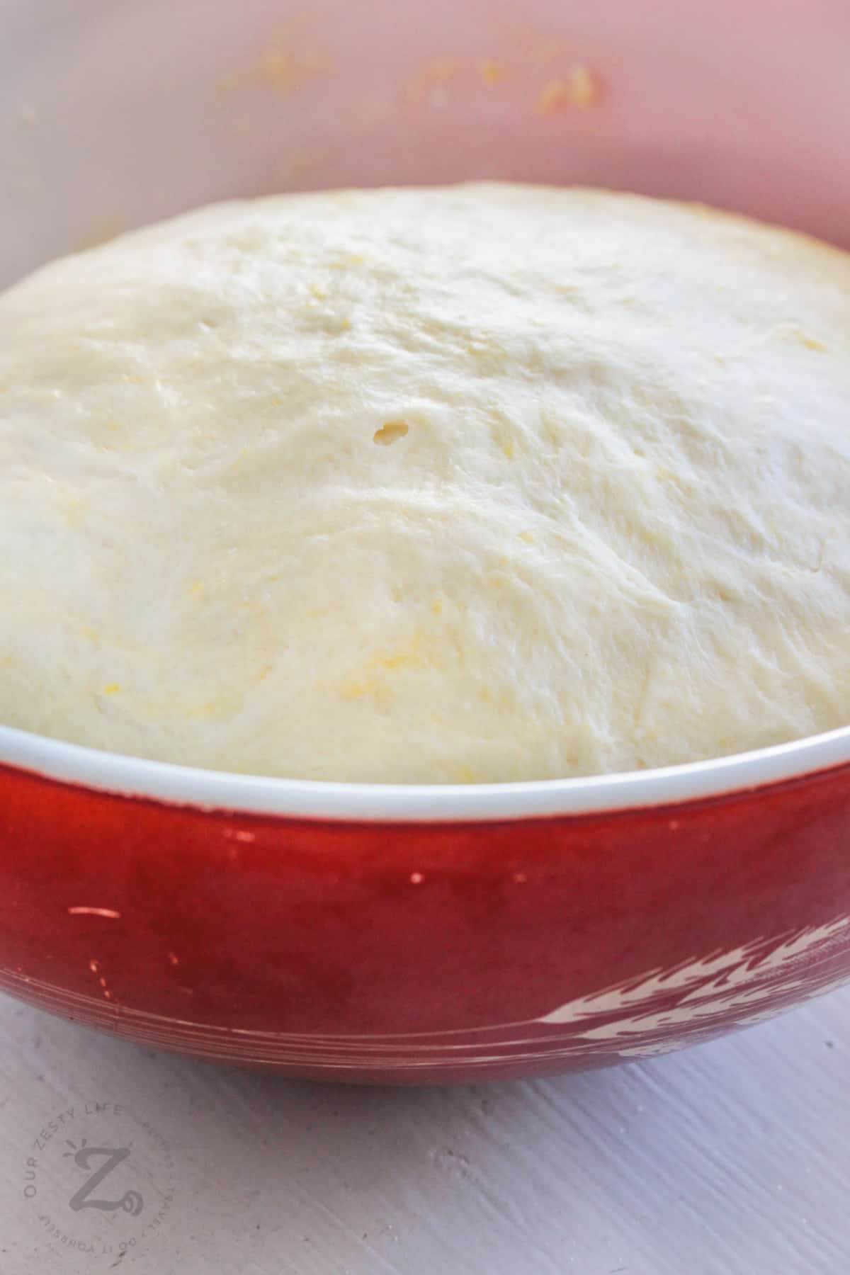 dough in a bowl to make Monkey Bread Muffins