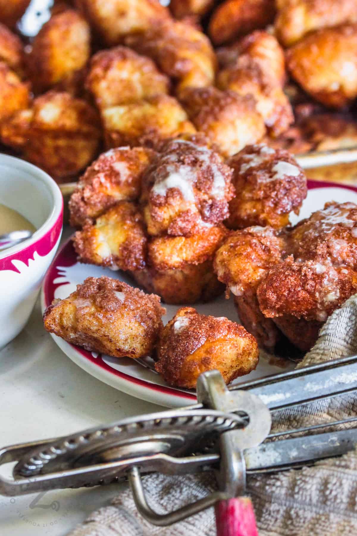 plated Monkey Bread Muffins