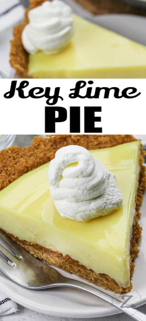 slices of Key Lime Pie with a title